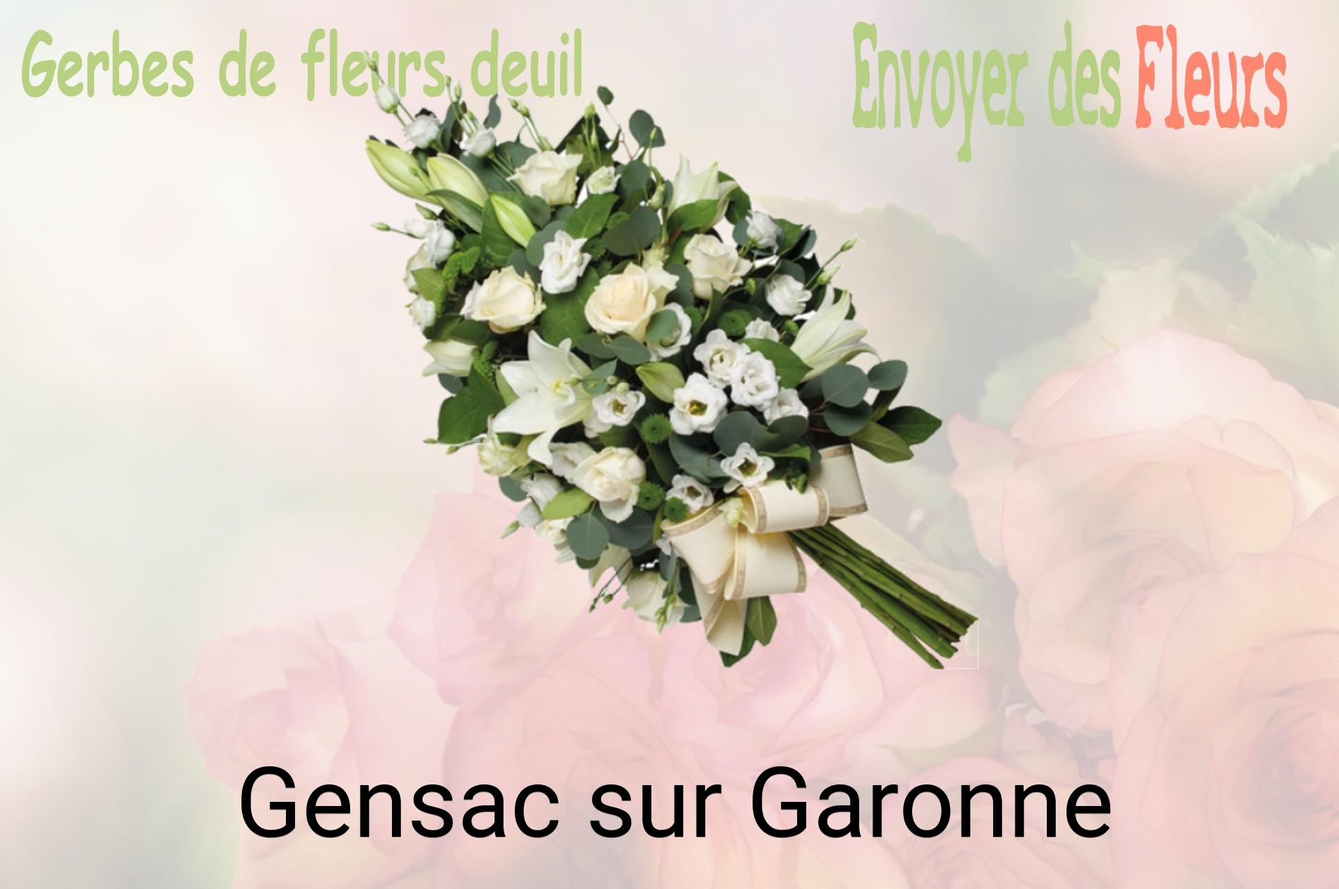 Gerbe de fleurs de deuil livrée à Gensac-sur-Garonne